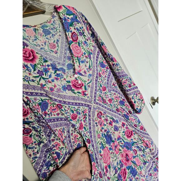 Spell & the Gypsy Purple Lavender Babushka Mary-Kate Dress Size Small - Picture 8 of 15